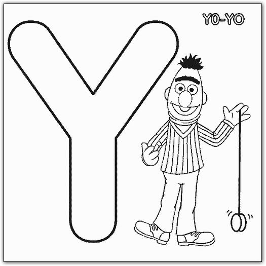 coloriage 1 rue sesame alphabet y